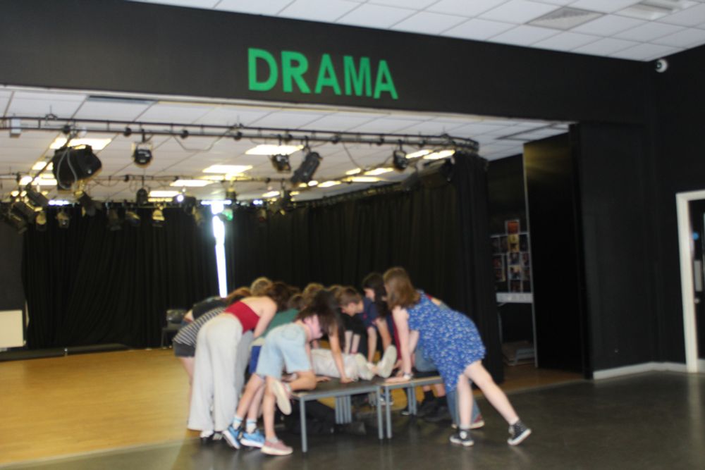 Students rehearsing