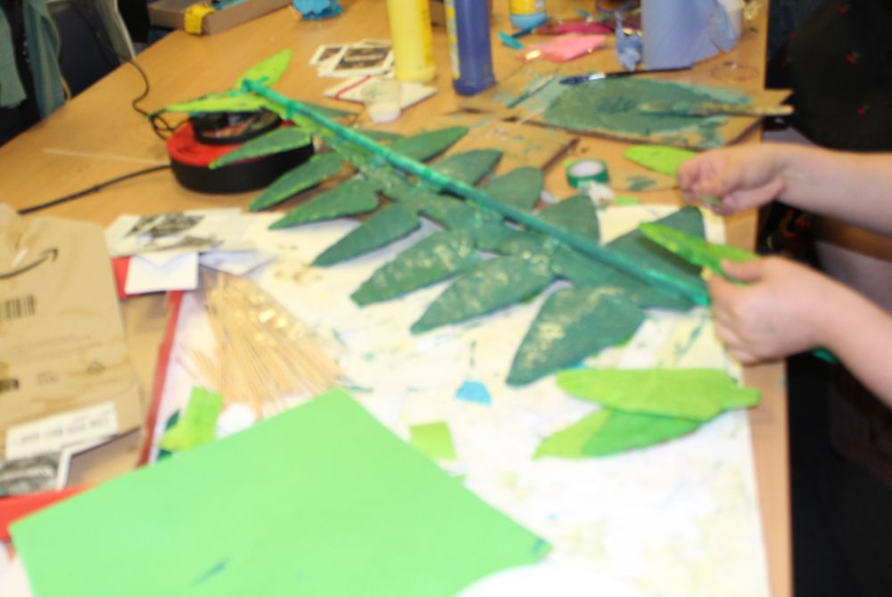 Student creating props