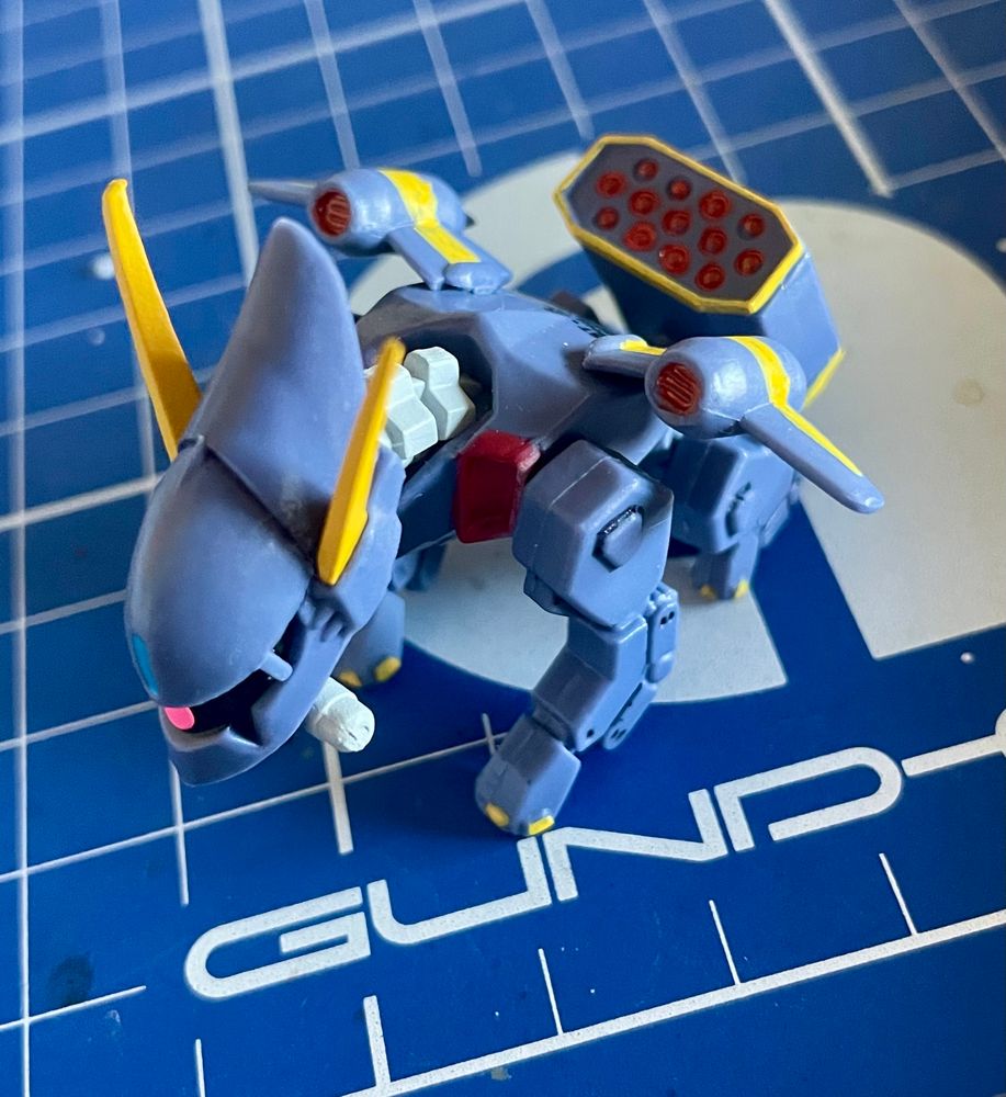 BuCUE gaccha figure with some Gundam maker touch-ups