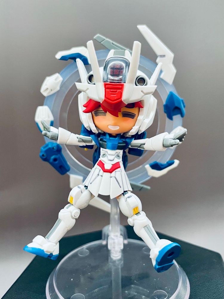 Mechagurumi figure of Aerial Rebuild Ericht, floating pose