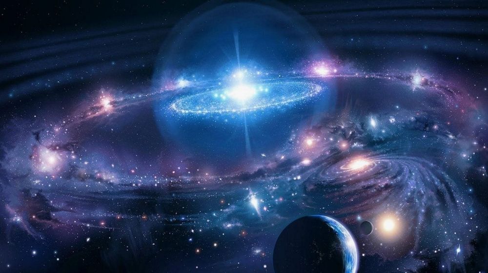 Взрывающаяся звезда, звёздная система, космос, планета, художественное изображение, вымысел