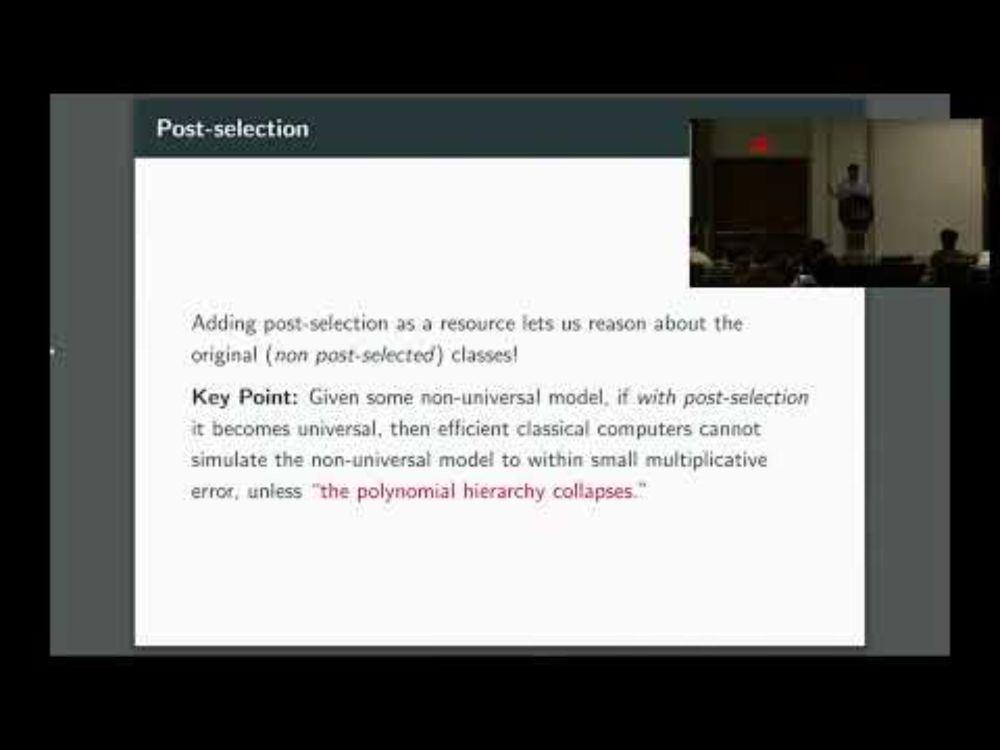 Chaitanya Karamchedu: "A Criterion for Quantum Advantage" (QIP 2025)