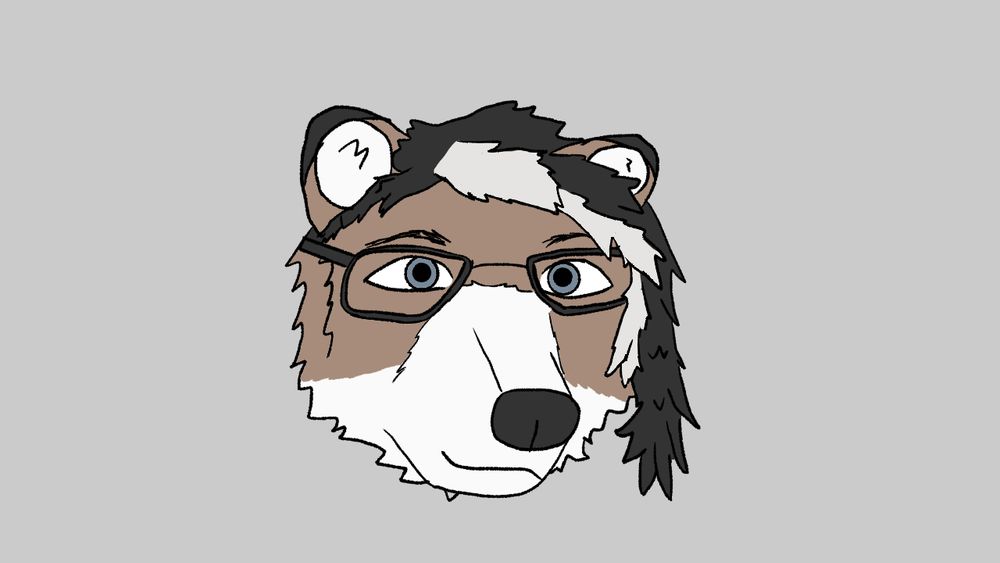 A wolf-bear hybrid with glasses. I show probably make the ears a bit longer and more wolf like next time.