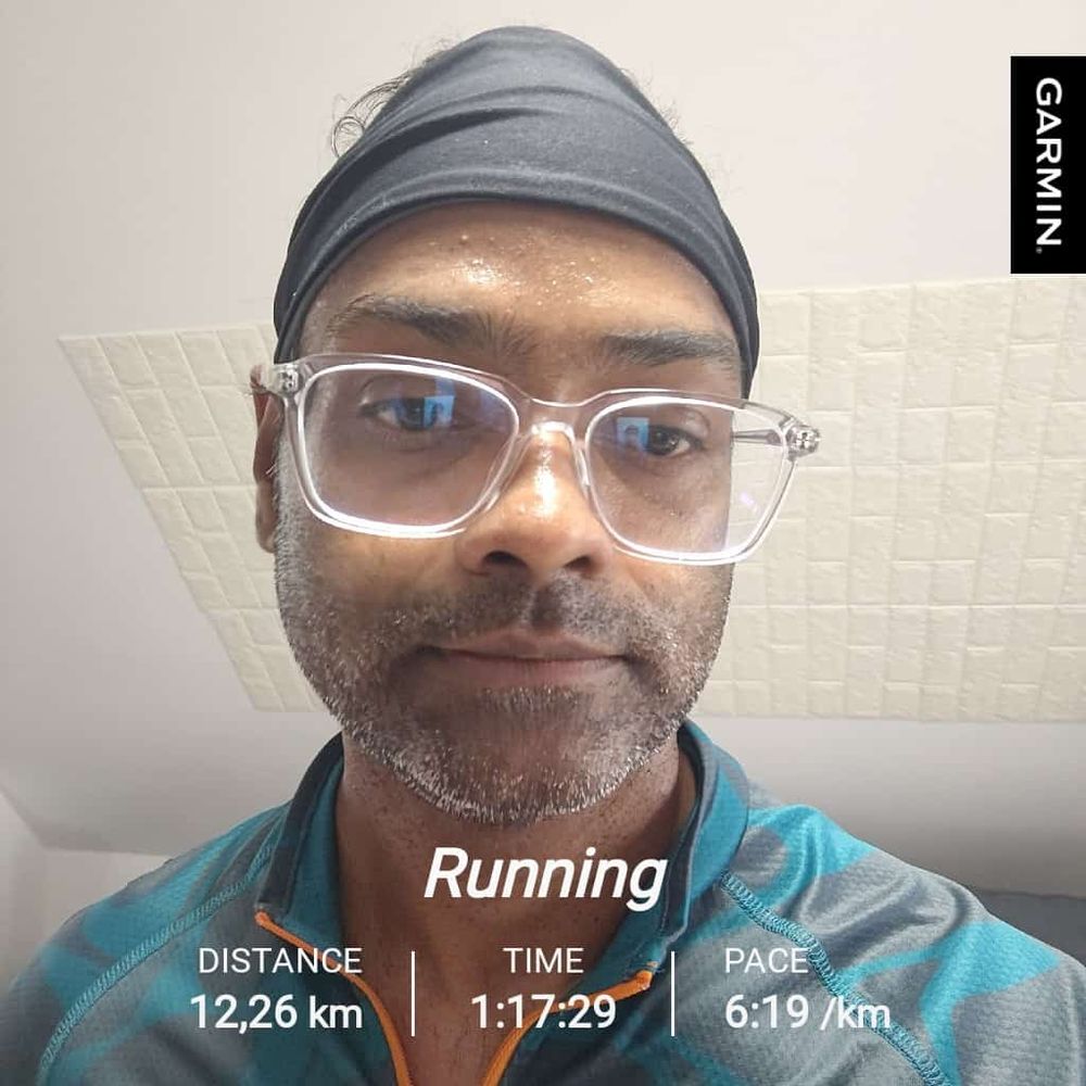First run after finishing half marathon last week, ran 12km today with pace of 6:19 minutes per km.  It's important to keep moving and do your best.  #garmin #beatyesterday