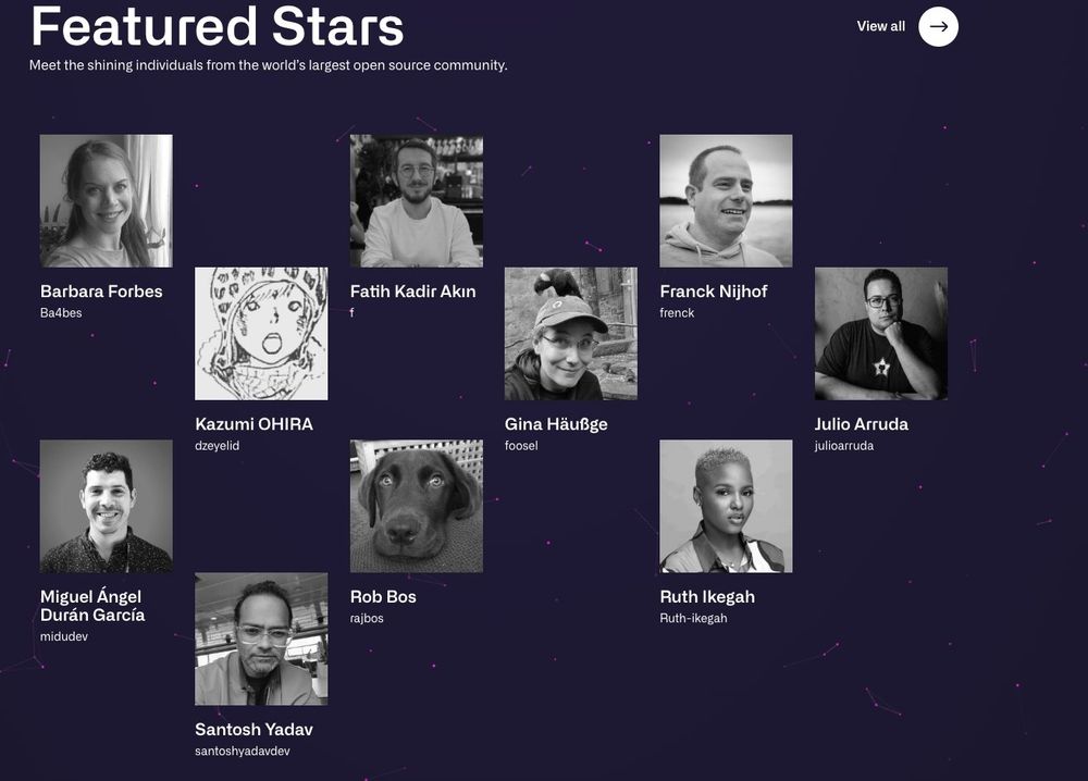 Oh, wow, I never noticed that I'm one of the GitHub Stars featured on the @github.com Stars home page.

One of the best developer programs out there, and I'm proud to be part of it.
