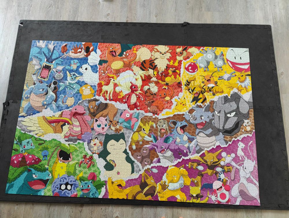 5000 pieces puzzle completed