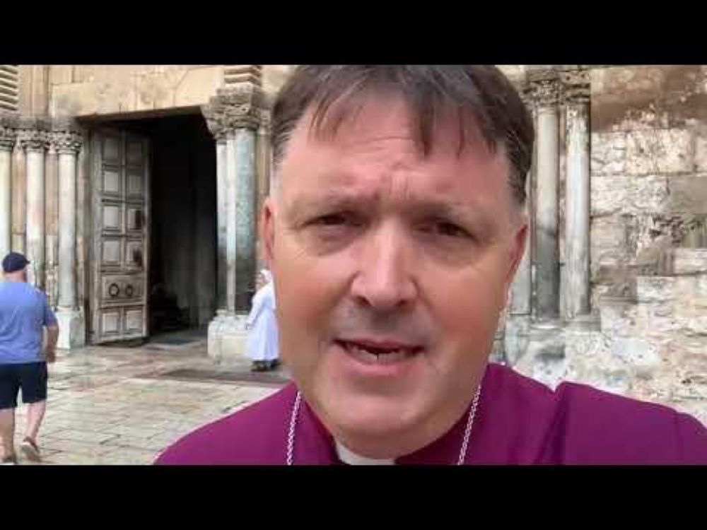 The Rt Revd Graham Usher, the Bishop of Norwich sends a video message from Jerusalem. 10.10.23