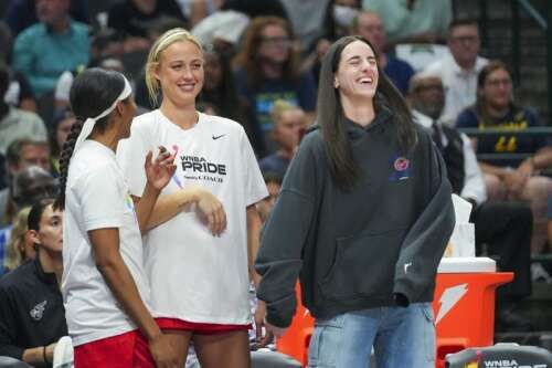 Caitlin Clark's groin strain sidelines her for Fever's 3rd game in row, Commissioner's Cup vs. Lynx