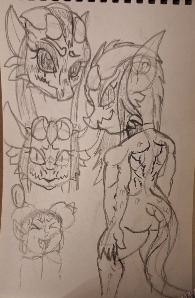 A random dragon character that I was trying to figure out a long while ago