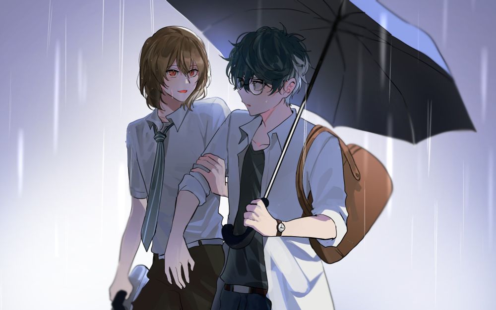 อาเคจิในเดือนช่วงก่อนภาคเรียนที่ 3 ขอเข้ามาอยู่ร่วมร่มของเร็นอย่างที่เร็นไม่เต็มใจ