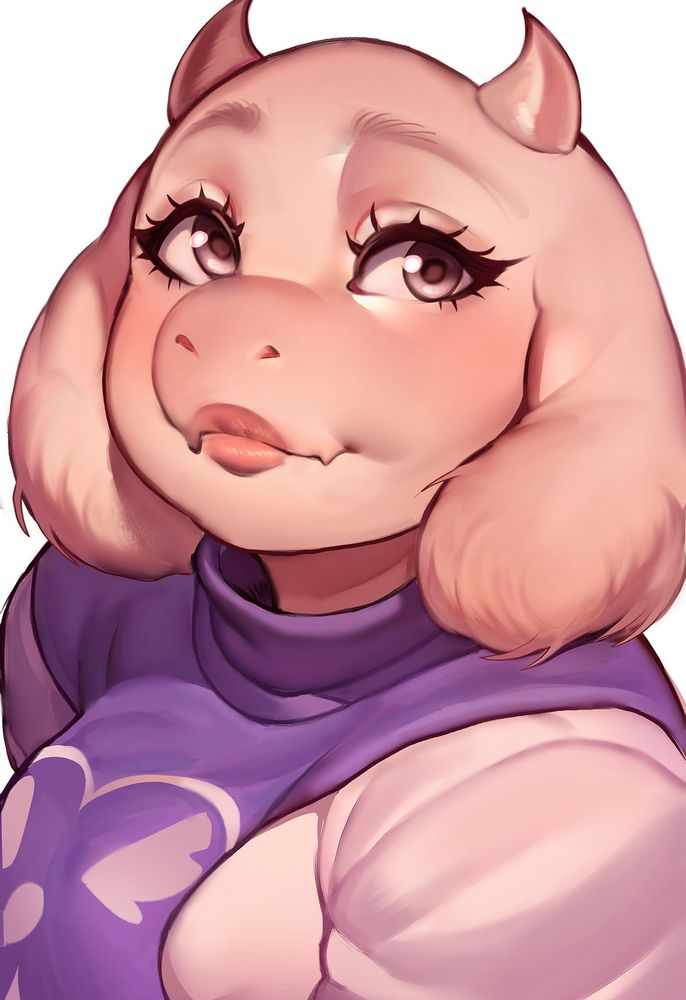 Painting of Toriel from undertale. Again I’m back to experimenting with painting and I kinda like where I’m going especially with the orange tone. 