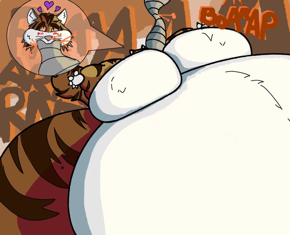 Same as before, but with less sound effects covering this fart filled feline