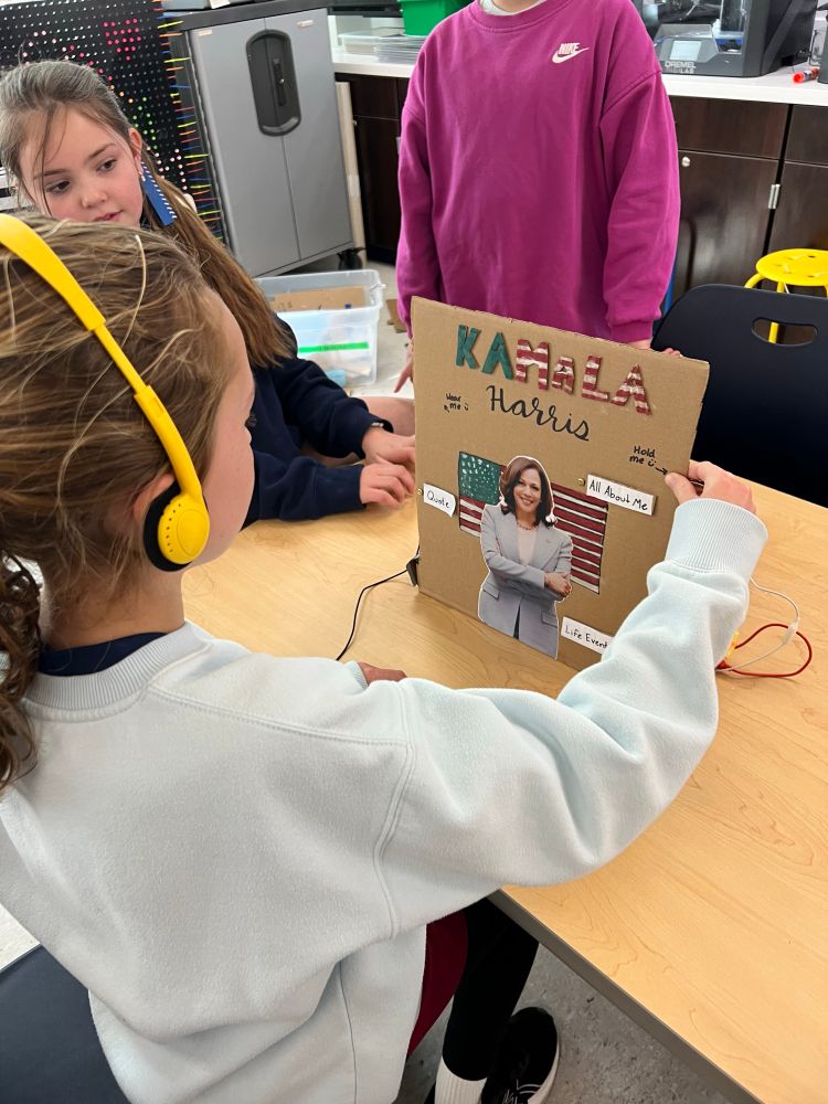 Makey Makey Magic Poster featuring Kamala Harris.