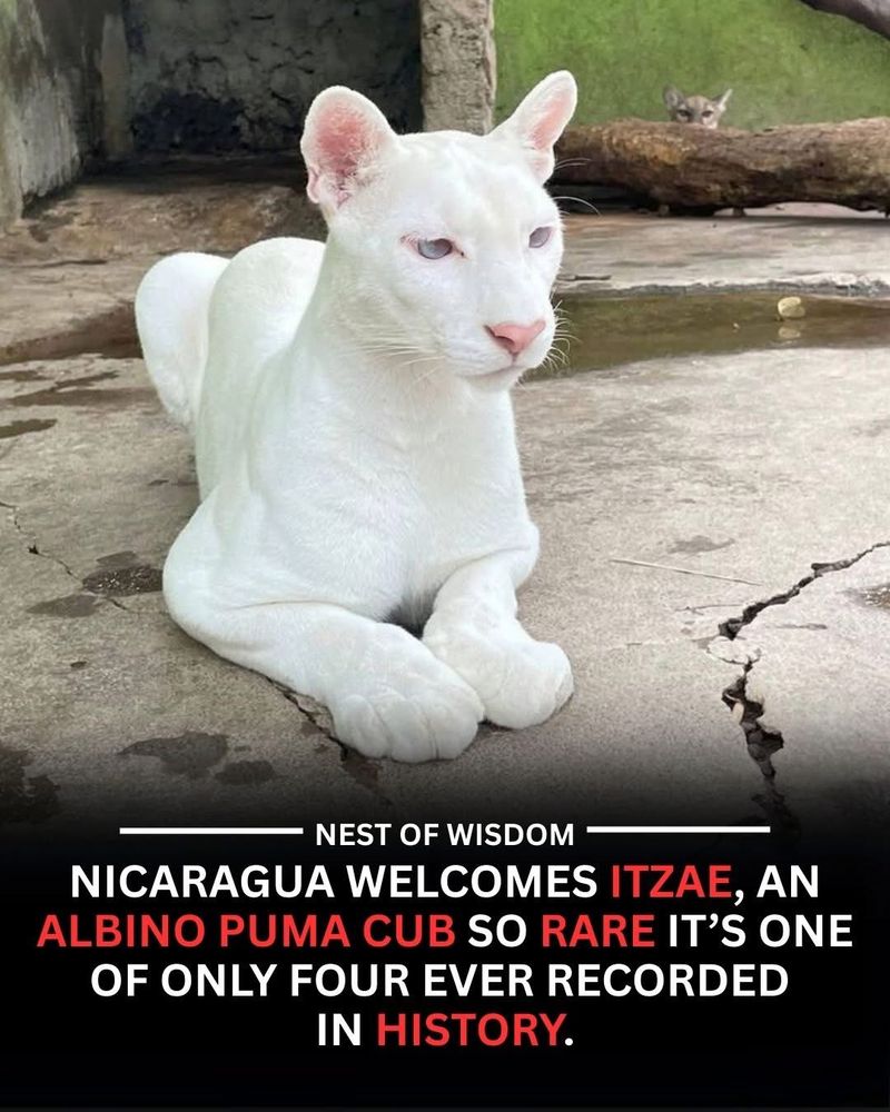Itzae Albino Puma Cub Rare Nicaragua