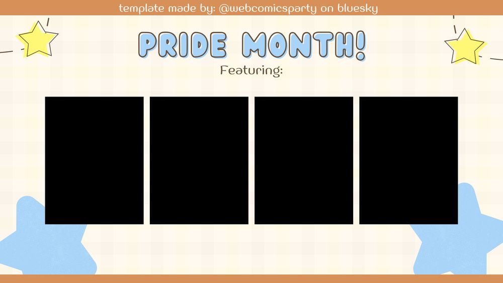 Template for Pride Month, it contains Name, Series Name and Sexuality!