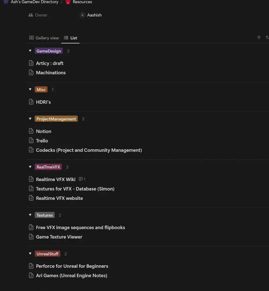 Game development resources