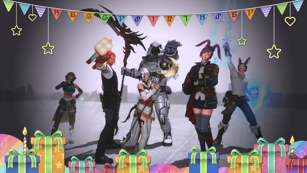 A group shot with a pretty frame!