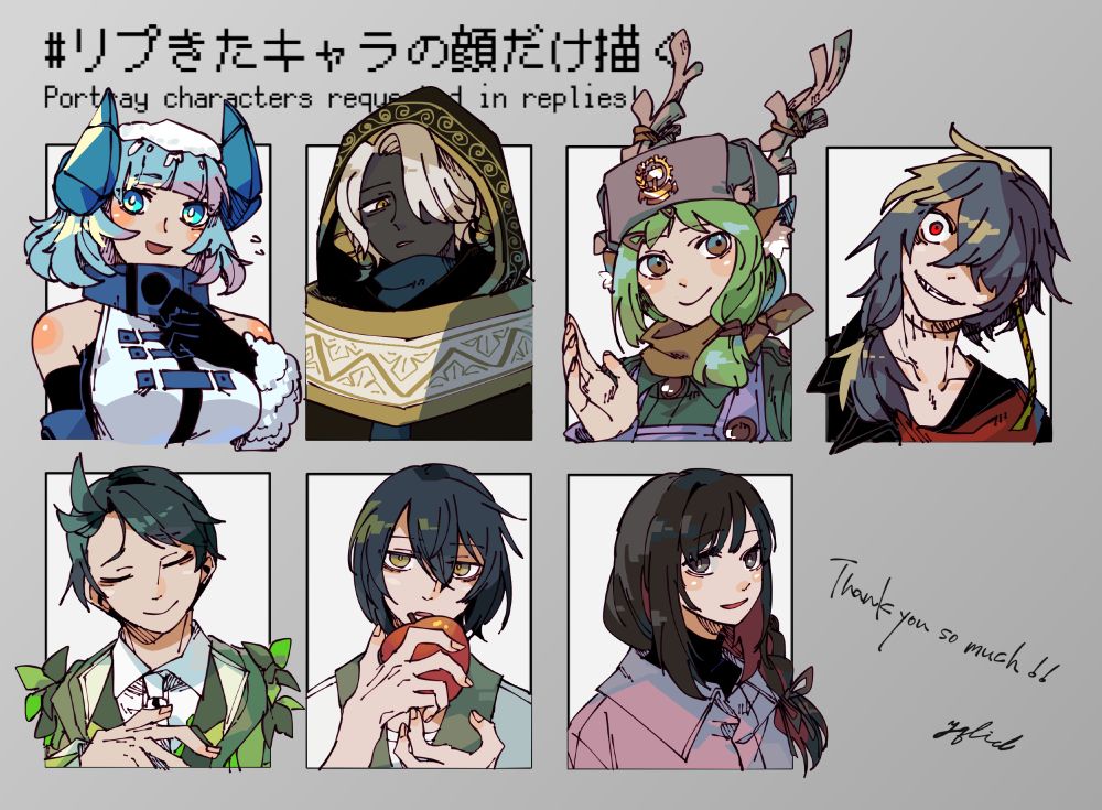 Followers' wonderful OCs!! フラットな塗りでノイズが目立ちすぎるのでGlazeはかけなかった
