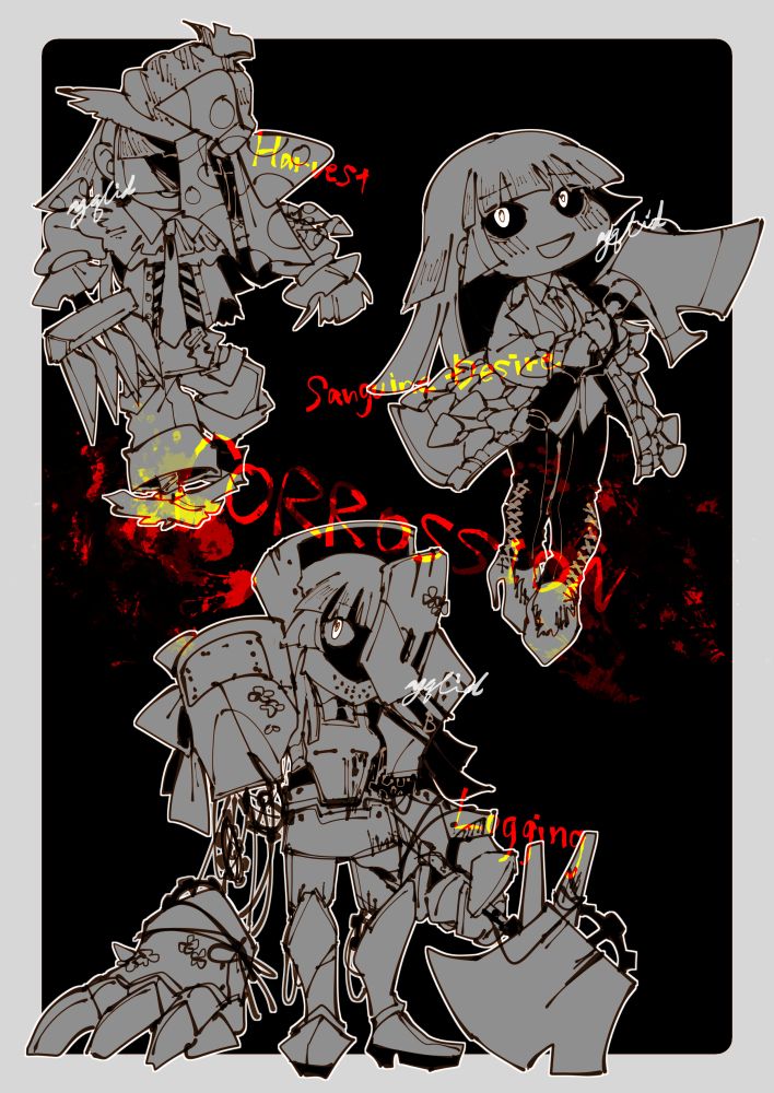 ワンドロで描いてきたやつ（昨日の伐採斧にももれなくリボンを足したかったのを忘れてた）