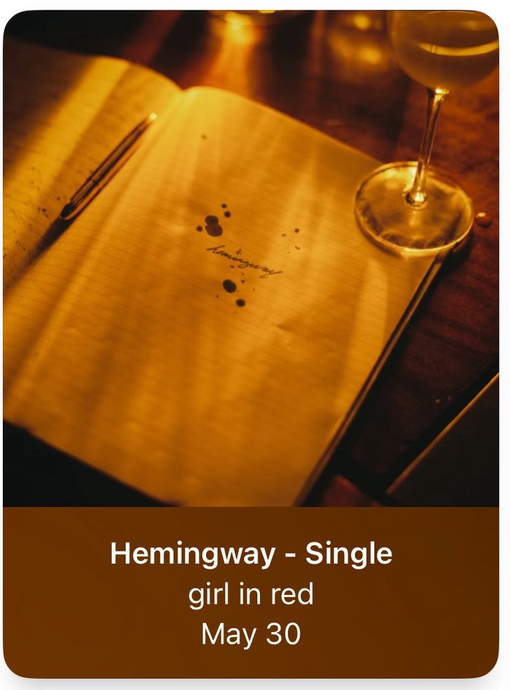 Hemingway by girl in red