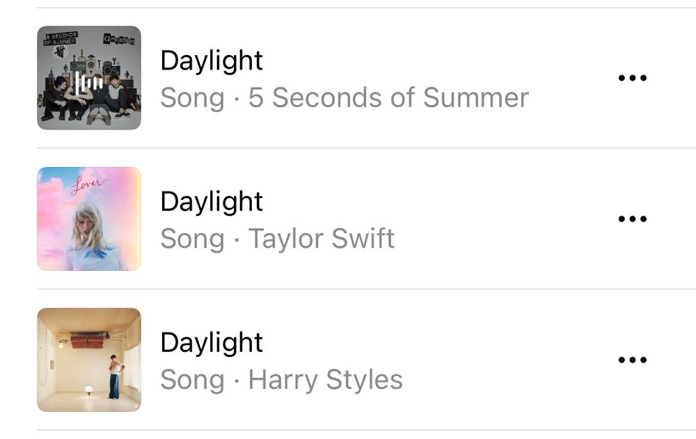Daylight by 5SOS, Taylor Swift, and Harry Styles. 