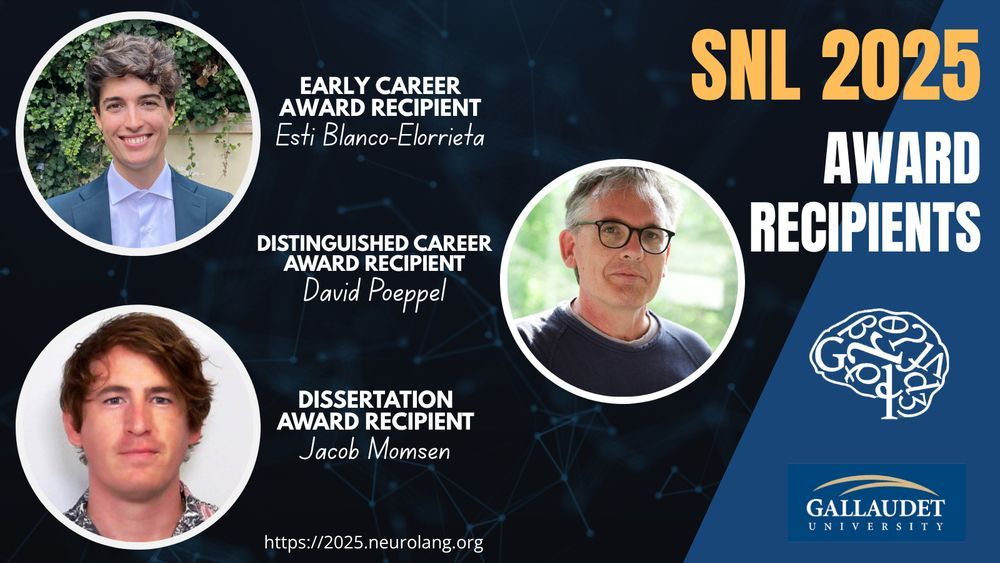 The names of the award recipients: Blanco-Elorietta, Poeppel, Momsen