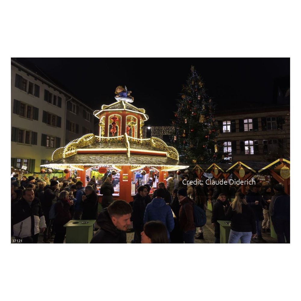 View of the 2025 Christmas Market at the Neumarkt on Wednesday, December 3, 2025 in Winterthur, Switzerland (Claude Diderich)