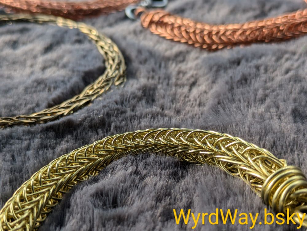WyrdWay's viking knit bracelets 