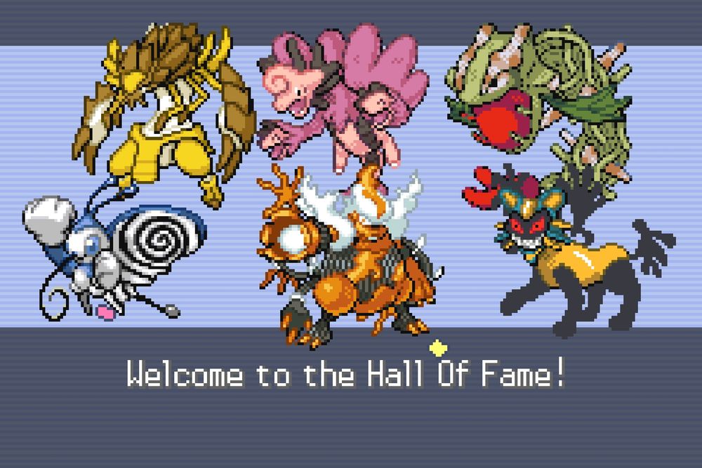 From left to right:
Pangoronin the Golislash,
Fae Long the Hydreible,
Winefeld the Carnitrix,
Krysalista the Beautiwrath,
DC/AC the Xurmortar
and Majora the Cofagrgian