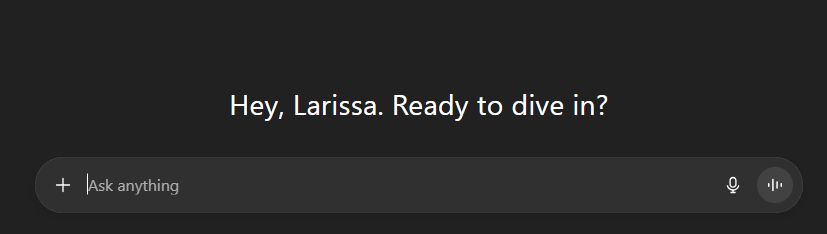 Hey, Larissa. Ready to dive in?