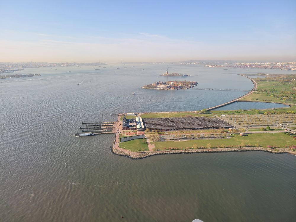 Hazy skies looking southward towards NYC