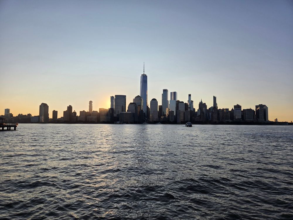 View of NYC skyline this morning on the anniversary of 9/11