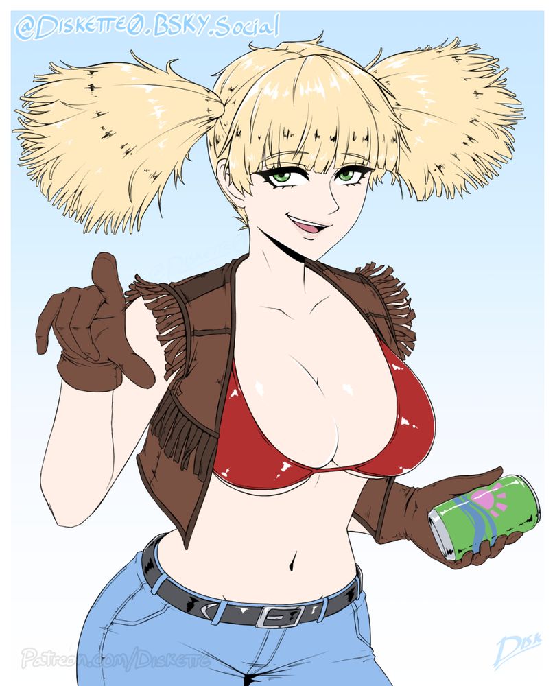 A commission of blonde girl with a soda in hand.

See everything I make and read my comic thing early at Patreon.com/Diskette

#Drawing #art #Commission #MyArt #Illustration #Illust #Ecchi #ArtCommission #Manga #Anime #DigitalArt #DigitalDrawing #Digital #Boobs Boobin'