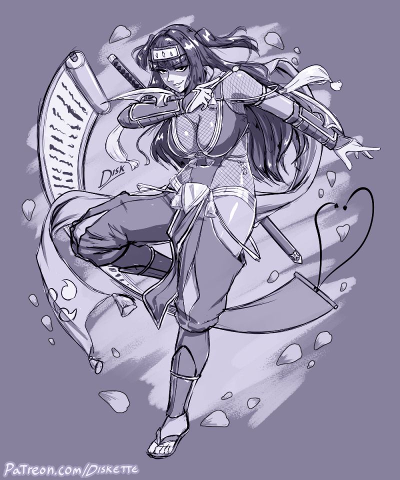 Tharja from the hit Nintendo video game series Fire Emblem. She is in her new Ninja outfit from the hit Nintendo mobile game Fire Emblem Heroes.

#Artwork #Drawing #Illust #Illustration #Tharja #NintendoFanart #Manga #Anime #Sketch #RKGK #VideoGames #Gaming #Waifu #Boobs boobin #FireEmblemAwakening #3DS #FE13 #FEHeroes #FEH