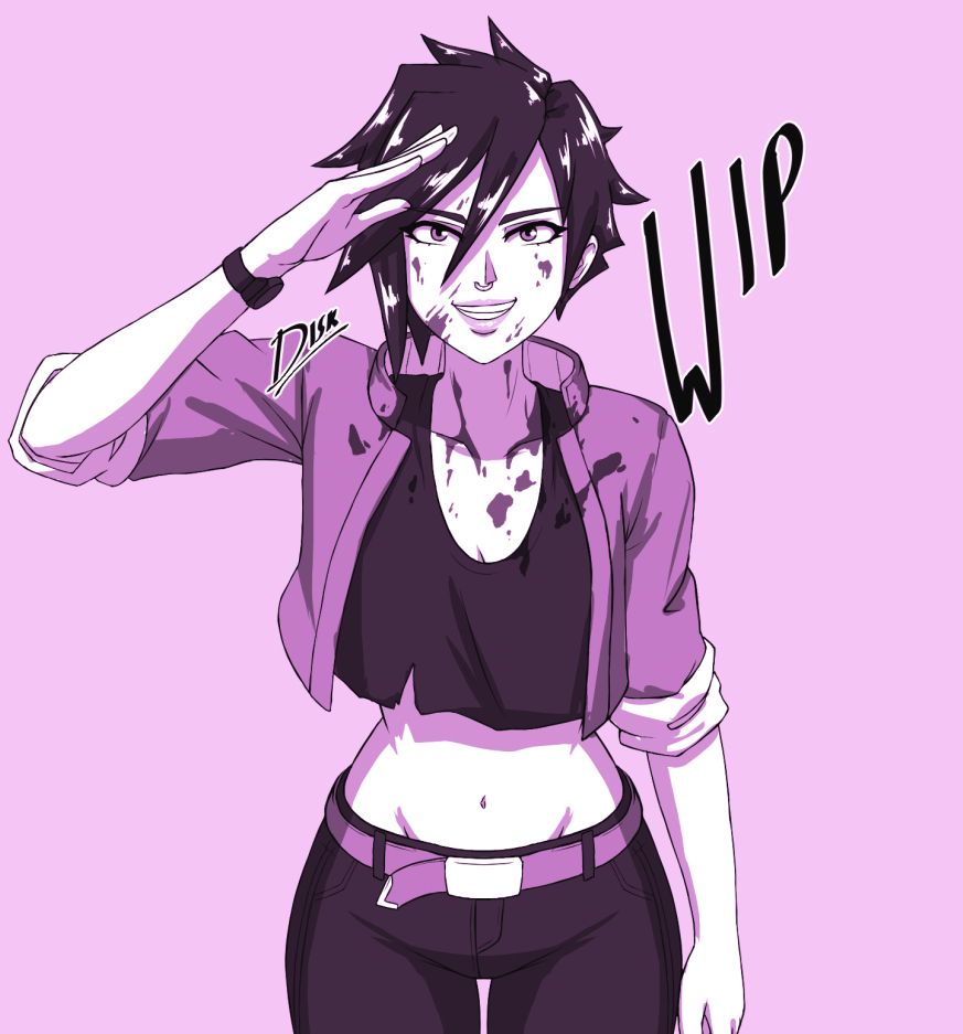 A Sketch of Invisigal from the hit video game Dispatch by AdHoc Studio. She is giving a salute and has had a jelly doughnut explode on her.

Get just about everything I make early over on patreon.com/diskette and read my comic thing!

#VideoGames #Anime #Manga #Drawing #Illustration #Illust #Art #MyArt #FanArt  #RKGK #Sketch #Doodle #Dispatch #Invisigal #AdhocStudio