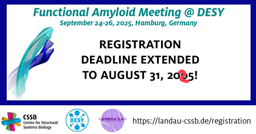 Registration deadline for Functional amyloid meeting update