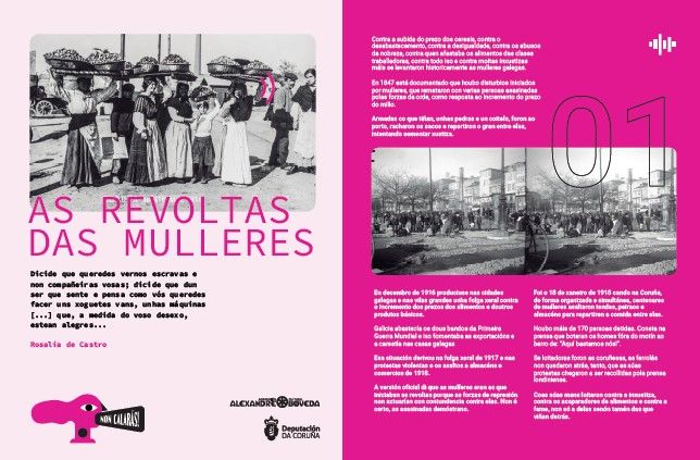 Paneis da Exposición Non Calarás! - A Coruña das Mulleres