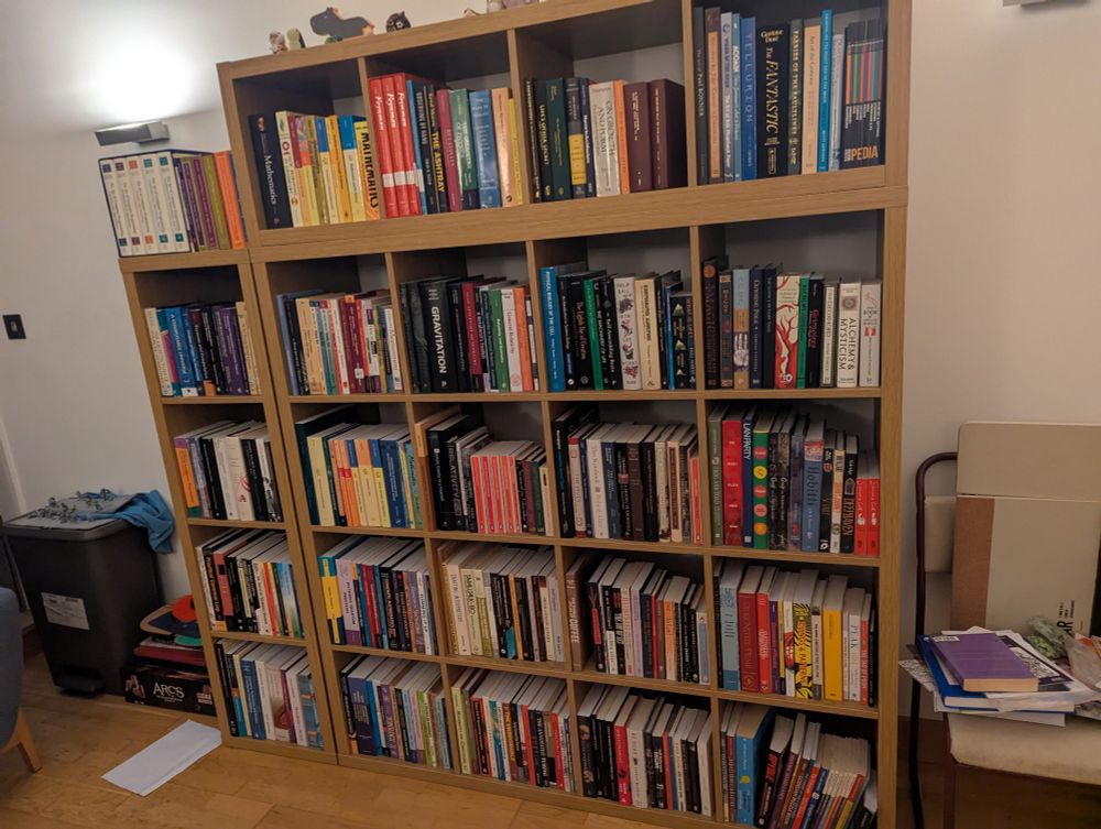 A bookshelf full of books