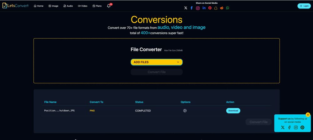 LetsConvert.io New Design