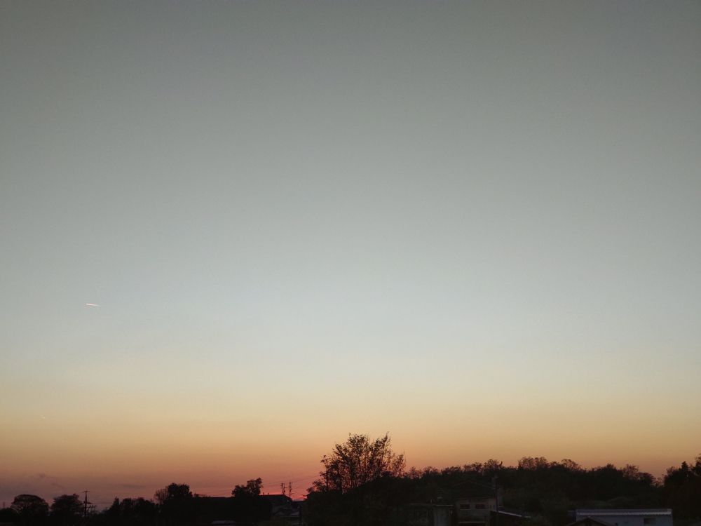 西の空（夕映え）