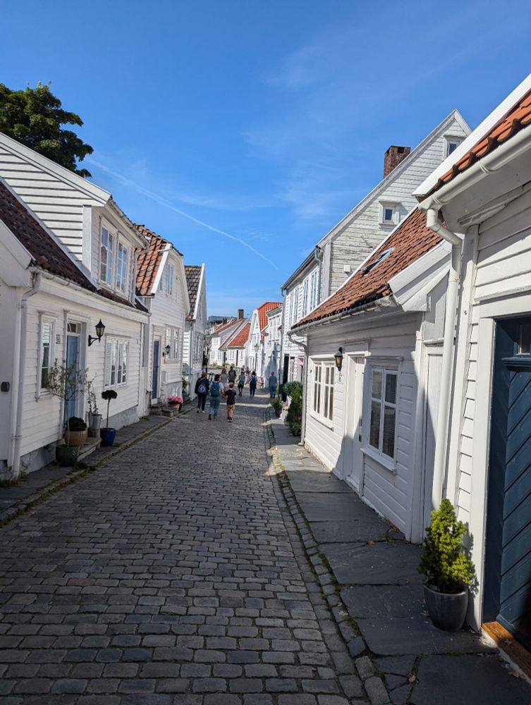 Die Altstadt von Stavanger/Norwegen. 