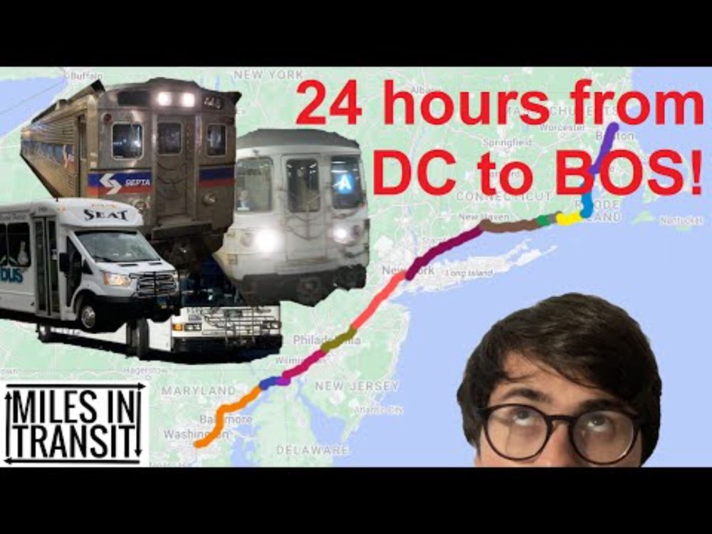 I Rode From Washington to Boston Using ONLY Public Transit!