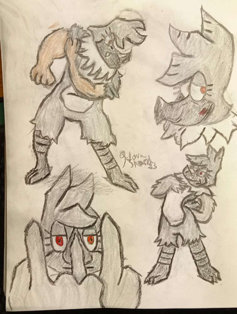 A full page of various Plumas. 
At the bottom left, she giving folks the triple middle fingers. 