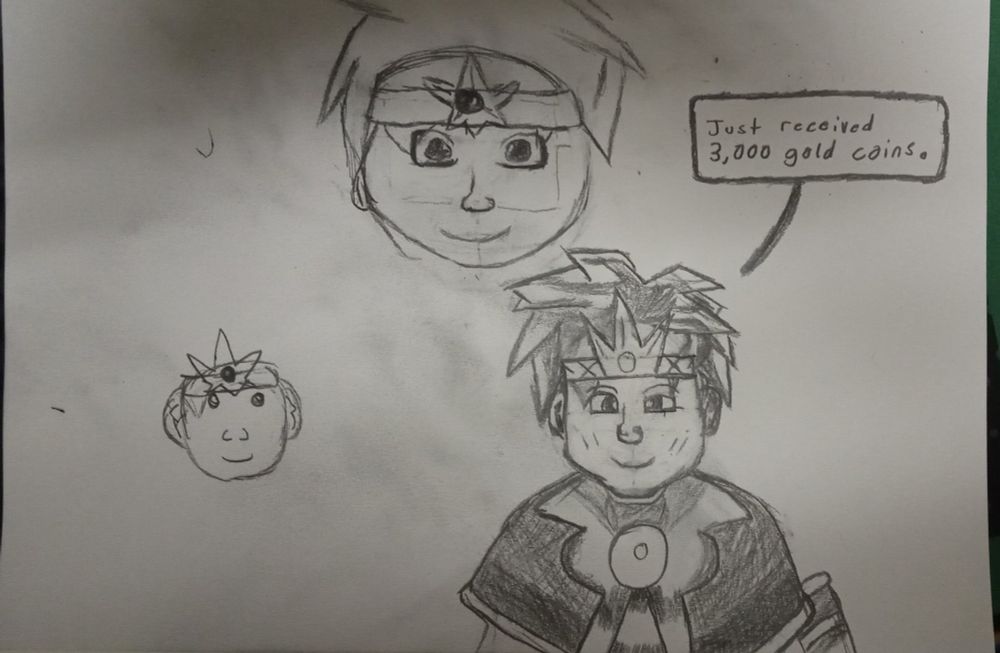 Caption: Just received 3,000 gold coins.