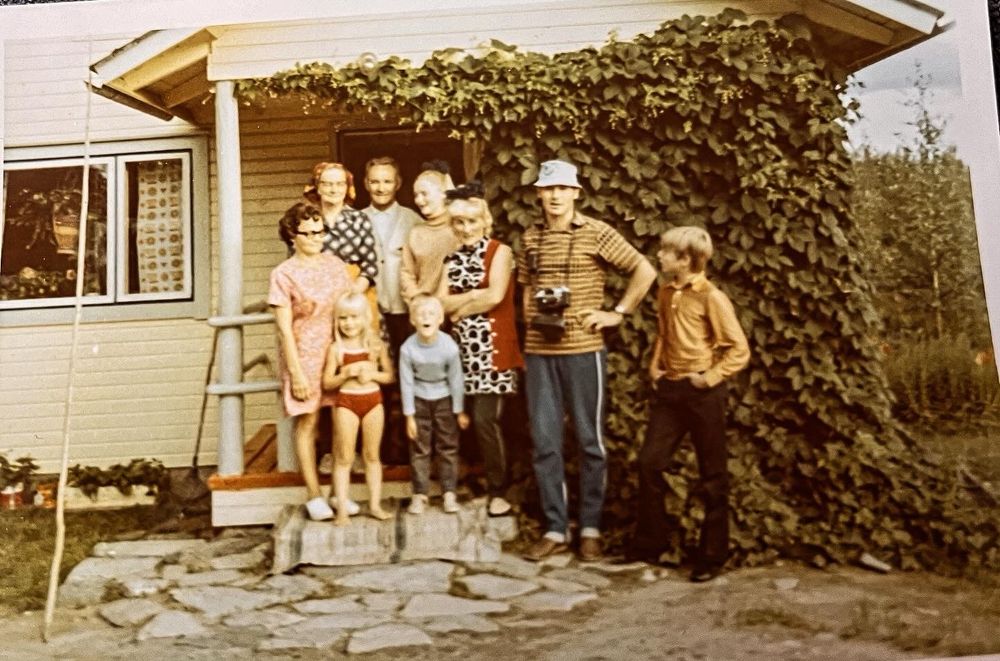 Farmors och Farfars hus på tidigt 1970 tal. I Jaatila