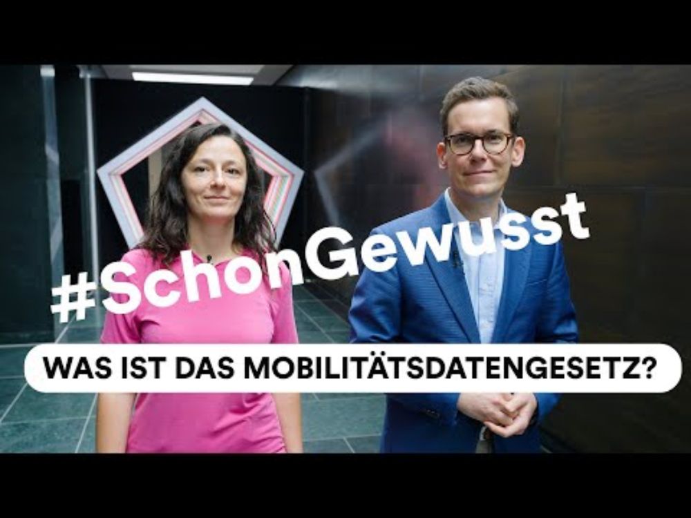 Mobilitätsdatengesetz | #SchonGewusst