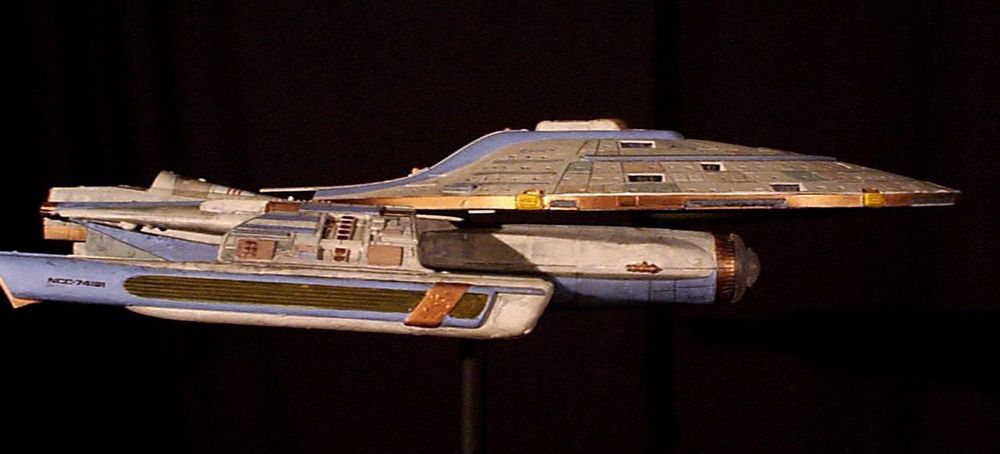 Star Trek DS9 Elkins-class kitbash starship model