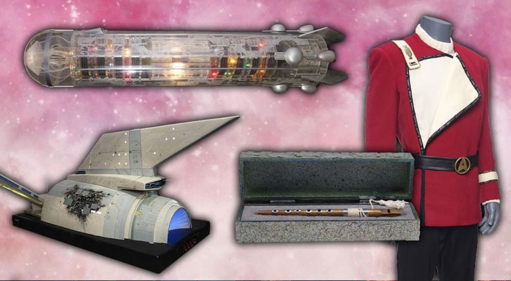 September's Propstore auction includes the original Genesis Device from STAR TREK II: THE WRATH OF KHAN, Picard's flute, and more amazing Trek pieces!