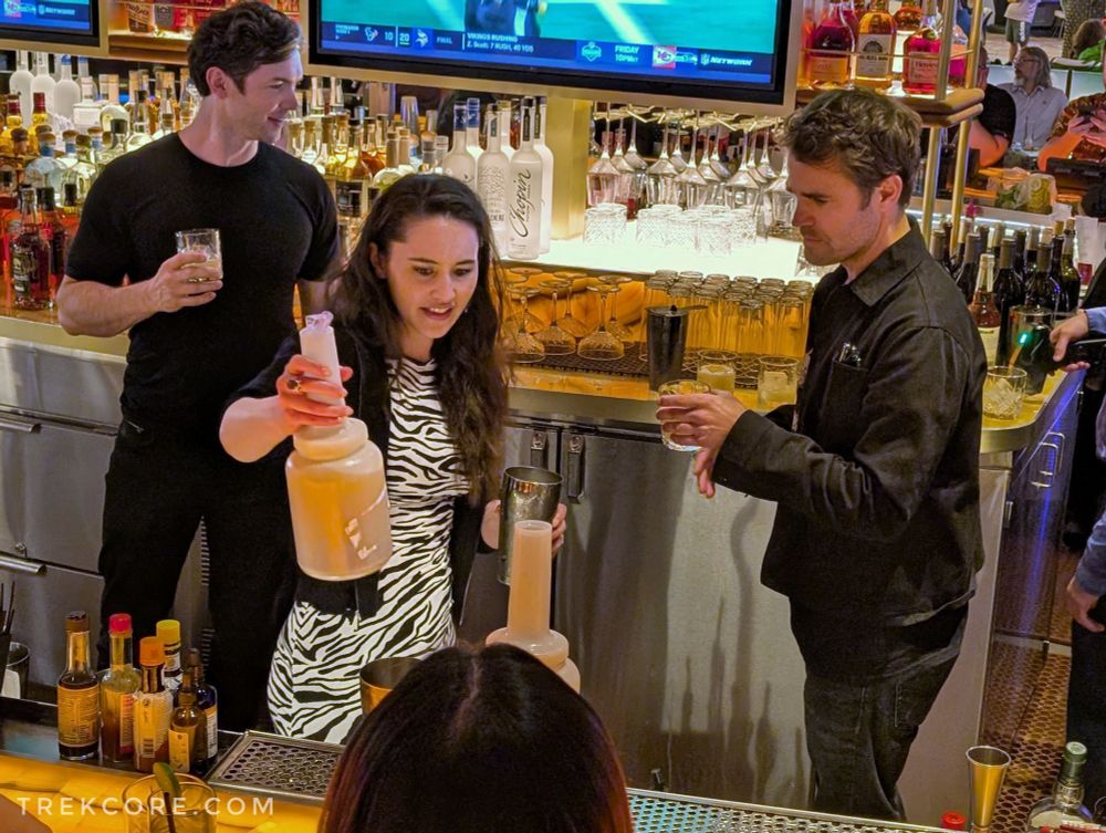 Ethan Peck, Christina Chong, Paul Wesley