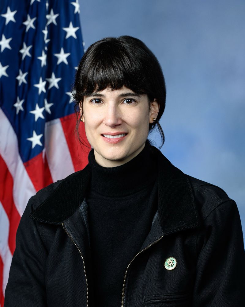 A photo of Marie Gluesenkamp Perez, current Co-Chair of the Blue Dog Caucus.